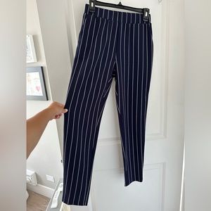 Dark blue pin stripped pants